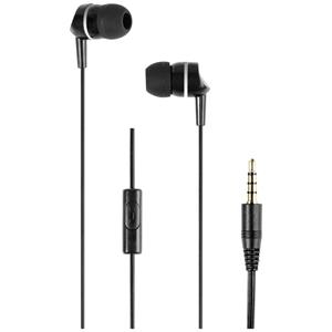 Teccus DC HS B In Ear headset Kabel Stereo Zwart Headset