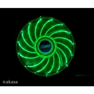 Akasa Vegas LED fan, groen, 120mm