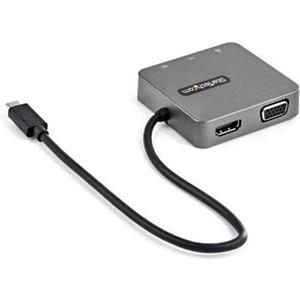StarTech.com USB C Multiport Adapter mit HDMI und VGA - Mac / Windows / Chrome / Android - USB-C & A Ports - Mobiler USB-C Adapter (DKT31CHVL) - Dockingstation - USB-C - VGA, HDMI - GigE - TAA-konform