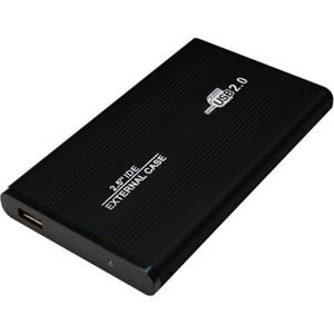 LogiLink Festplatten-Gehäuse UA0040B, 2,5 Zoll IDE USB 2.0 Aluminium Schwarz
