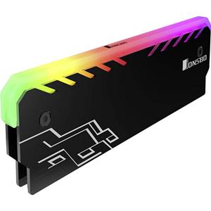 Jonsbo Computer-Kühler »NC-1 RGB-RAM Kühler«, schwarz, RGB-Beleuchtung, Kühler für Arbeitsspeicher