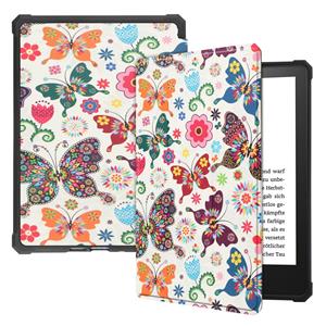 Lunso sleepcover hoes - Kindle Paperwhite 2021 (6.8 inch) - Vlinders