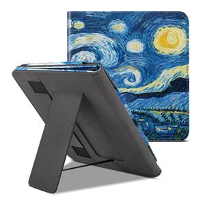 Lunso Luxe sleepcover stand hoes - Kobo Libra 2 (7 inch) - Van Gogh De Sterrennacht