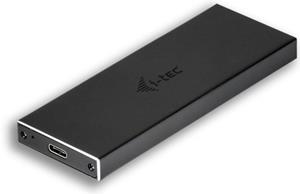I-tec MySafe USB-C 3.1 Gen 2 M.2 SATA Festplattengehäuse schwarz
