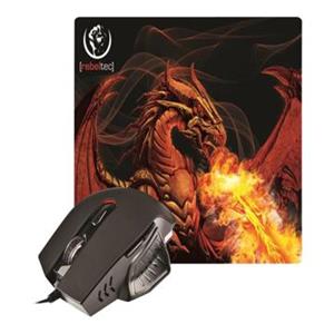 Rebeltec Red Dragon - mouse - USB - Maus (Schwarz)