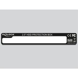 Bescherm box voor 2,5''SATA HDD/SSD / zwart | DeLOCK