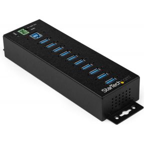 StarTech.com HB30A10AME interface hub USB 3.0 (3.1 Gen 1) Type-B 5000 Mbit/s Zwart