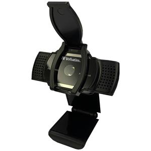 Verbatim AWC-01 Full HD-Webcam 2560 x 1440 Pixel, 1920 x 1080 Pixel Klemm-Halterung, Standfuß