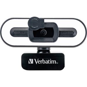 Verbatim AWC-02 Full HD-Webcam 2560 x 1440 Pixel, 1920 x 1080 Pixel Klemm-Halterung, Standfuß