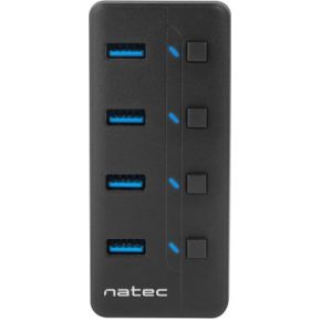 Natec MANTIS USB 2.0 Type-B 5000 Mbit/s Zwart