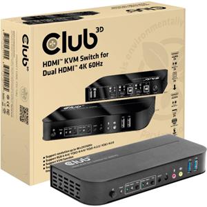 club3d Club 3D CSV-1382 - KVM / audio switch - 2 ports