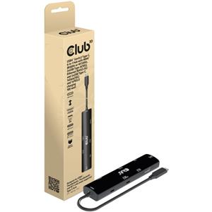 club3d Club 3D 6-in-1 Hub - docking station - USB4 - HDMI - GigE