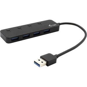 I-Tec USB 3.0 Metal HUB 4 Port with individual On/Off Switches USB-Hubs - 4 - Schwarz