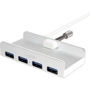 LogiLink USB 3.0 Hub, 4-Port,Aluminiumgehäuse im iMac Design