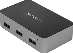 StarTech.com 4-Port USB C Hub℃- 10Gb℃-℃4x USB-A ℃- Powered - Mountable - hub - 4 ports USB-Hubs - 4 - Schwarz