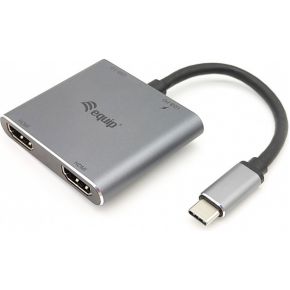 Equip Wischmopp Equip Adapter USB-C -> 2xHDMI,USB-A3.0,PD 4K30Hz 0.15m si