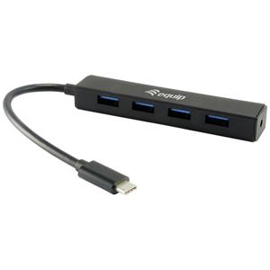 equip USB-Hub USB 3.1-C zu USB 3.0 4 Port schwarz