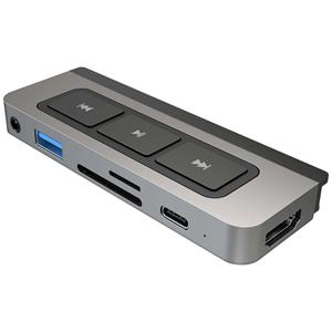HYPER HD449 1 poort USB-C (USB 3.2 Gen 2) multiport hub Grijs, Zilver