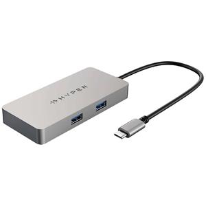 Targus HDMB2-GL 2 poorten USB-C (USB 3.2 Gen 2) multiport hub Zilver