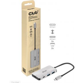 Club 3D CLUB3D USB Gen2 Type-C PD Charging Hub to 2x Type-C 10G ports and 2x USB Type-A 10G ports