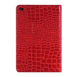 huismerk krokodil structuur horizontaal Flip lederen hoesje met houder & opbergruimte voor pinpassen & portemonnee voor iPad Pro 12.9 inch(rood)