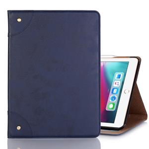 huismerk Retro boek stijl horizontale Flip PU lederen case voor iPad Pro 12 9 inch (2018) met houder & kaartsleuven & portemonnee (marineblauw)