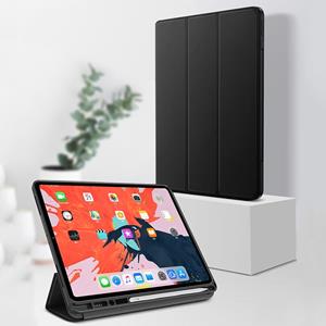 TOTUDESIGN horizontaal flip TPU lederen Case voor iPad Pro 12 9 inch (2018) met houder & slaap / Wake-up functie (zwart)