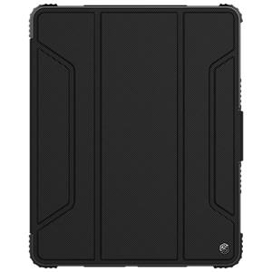 NILLKIN Bumper horizontale Flip leren Case voor iPad Pro 12 9 inch (2018) met stylushouder (zwart)
