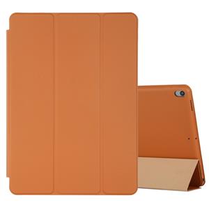 huismerk Voor iPad Air 3 10 5 inch horizontale flip smart leather case met drie opvouwbare houder (Oranje)