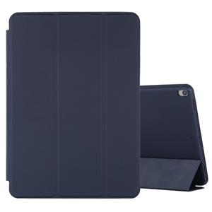 huismerk Voor iPad Air 3 10 5 inch horizontale flip smart leather case met drie opvouwbare houder (Navy Blue)