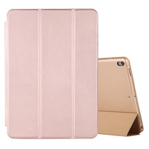 huismerk Voor iPad Air 3 10 5 inch horizontale flip smart lederen behuizing met drie opvouwbare houder (Rose Gold)