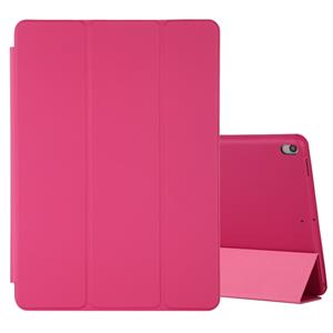 huismerk Voor iPad Air 3 10 5 inch horizontale flip smart leather case met drie opvouwbare houder (Rose Red)