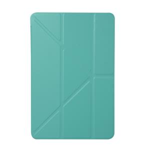 huismerk Honingraat TPU bodem geval horizontale vervorming Flip lederen case voor iPad mini 2019 met houder (mint groen)