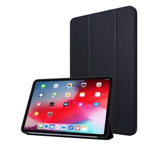 huismerk Voor iPad Pro 11 (2020) PC + PU Lederen Hoes met drie vouwen (Zwart)