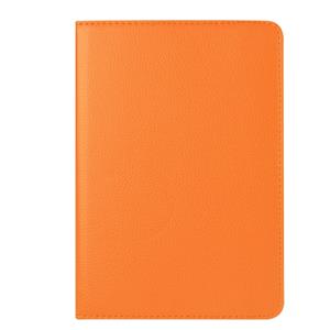 huismerk Litchi textuur 360 graden roterende Smart lederen draagtas met houder voor iPad mini 4(Orange)