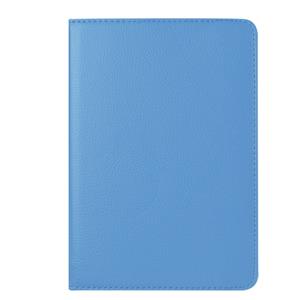 huismerk Litchi textuur 360 graden roterende Smart lederen draagtas met houder voor iPad mini 4(Blue)