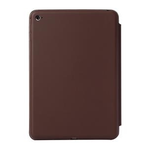 huismerk Horizontale Flip effen kleur lederen draagtas met houder & slaap / Wake-up functie voor iPad mini 4(Brown)