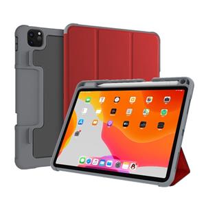 Voor iPad Pro 11 inch (2020) Mutural Horizontal Flip PC + TPU + PU Leather Case met Holder & Pen Slot(Rood)