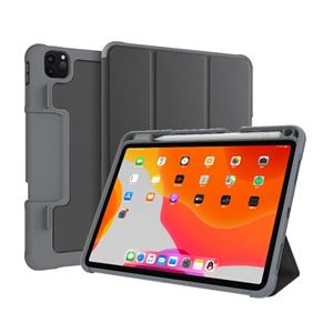 Voor iPad Pro 11 inch (2020) Mutural Horizontal Flip PC + TPU + PU Leather Case met Holder & Pen Slot(Zwart)