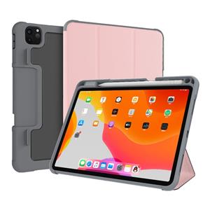 Voor iPad Pro 11 inch (2020) Mutural Horizontal Flip PC + TPU + PU Leather Case met Holder & Pen Slot (Rose Gold)