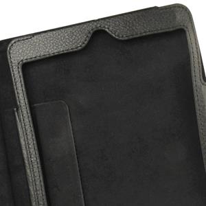 huismerk 2-fold Litchi structuur Flip lederen hoesje met houder functie voor iPad mini 1 / 2 / 3(zwart)