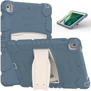 huismerk 3-laags beschermingsscherm Frame + PC + Siliconen Schokbestendig Combinatiecase met Houder voor iPad 9.7 / / AIR 2 / PRO 9.7 (Cornflower Blue)