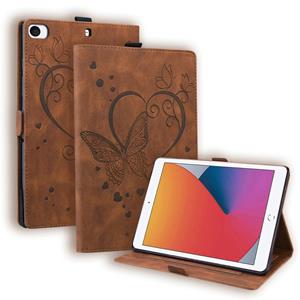 huismerk Love Butterfly Pattern Horizontale Flip Leren Case met Houder & Slaap / Weks-up Functie voor iPad Mini 1/2/3/4/5 (Brown)