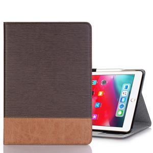 huismerk Kruis van textuur horizontale Flip PU lederen Case voor de iPad Pro 11 inch (2018) met houder & Card Slots & portefeuille (koffie)