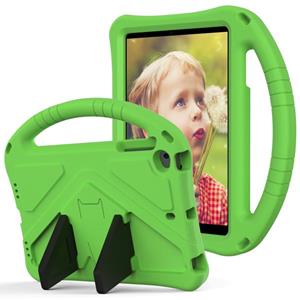 huismerk Voor iPad Mini5/4/3/2/1 EVA Flat Anti Falling Protective Case Shell met Holder(Green)