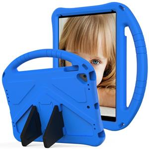 huismerk Voor iPad Air/Air2/9.7(2018)&(2017) EVA Flat Anti Falling Protective Case Shell with Holder(Blue)