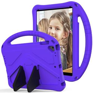 huismerk Voor iPad Air/Air2/9.7(2018)&(2017) EVA Flat Anti Falling Protective Case Shell with Holder(Purple)