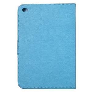 huismerk Voor iPad mini 4 ingedrukt bloemen vlinder patroon horizontale Flip PU lederen draagtas met magnetische Buckle & houder & Card Slots & Wallet(Blue)