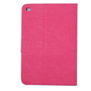 huismerk Voor iPad mini 4 ingedrukt bloemen vlinder patroon horizontale Flip PU lederen draagtas met magnetische Buckle & houder & Card Slots & Wallet(Magenta)