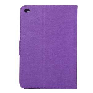 huismerk Voor iPad mini 4 ingedrukt bloemen vlinder patroon horizontale Flip PU lederen draagtas met magnetische Buckle & houder & Card Slots & Wallet(Purple)